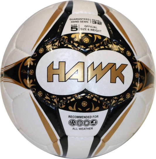 Football with Japanese microfibres PU, 100% hand-sewn, Brand Hawk ®