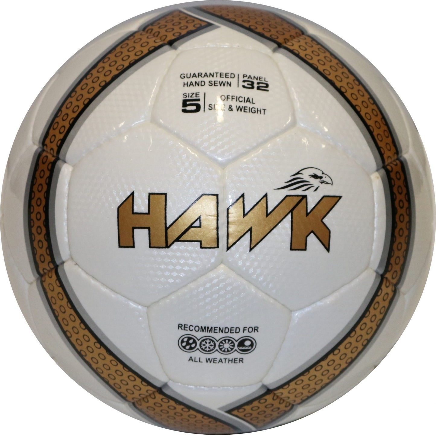 New Football, all-weather premium match ball, official size 5, Brand Hawk®