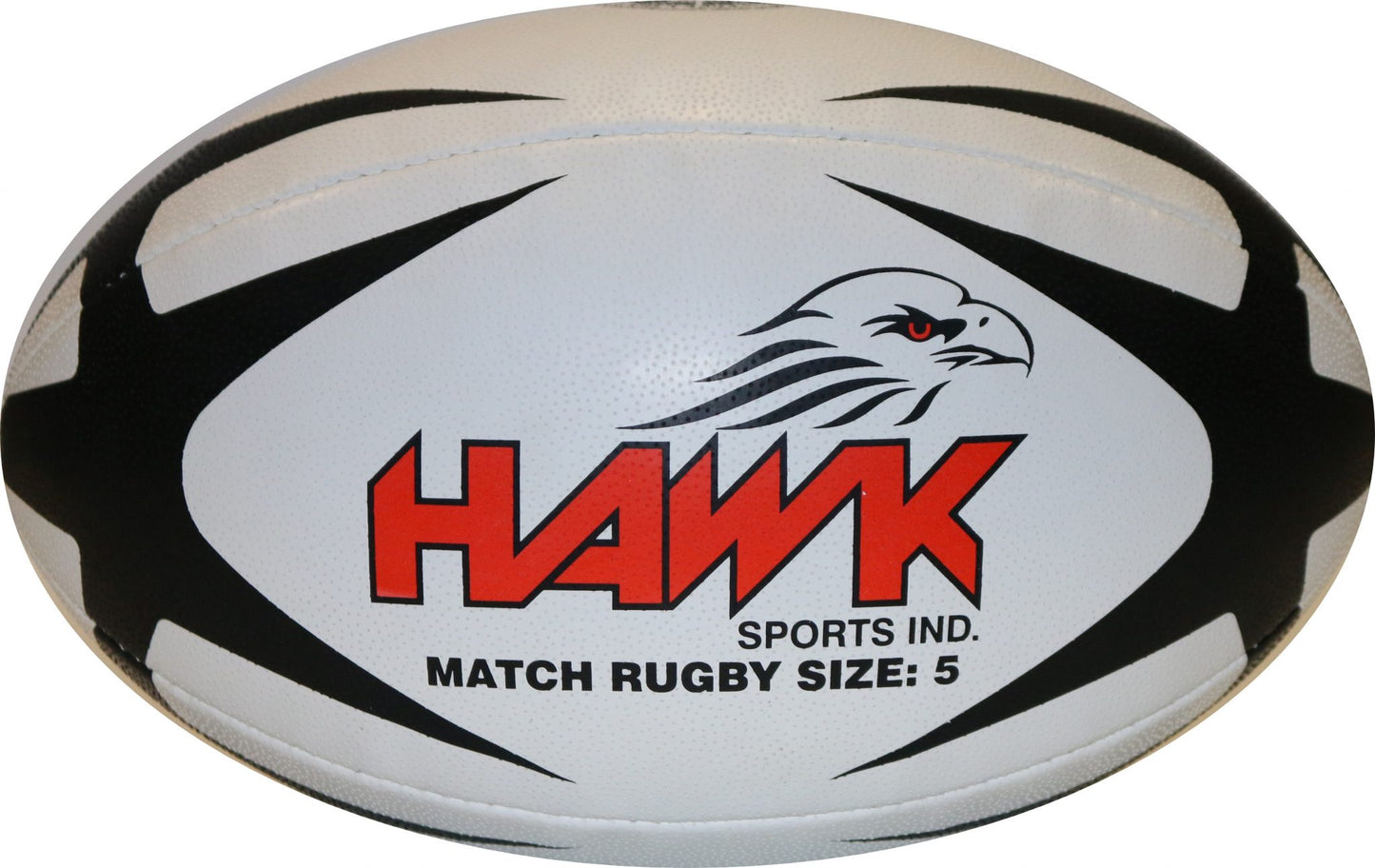 Match Rugby ball Size 5 Standard Grip Rugby ball 100% HandSewn, Brand Hawk ®