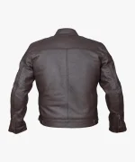 Hawk® Brown Leather Biker Jacket – Retro Chopper Style - Image 2